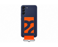 Samsung Silicone Cover z paskiem do Galaxy S22+ granatowe - 718305 - zdjęcie 1